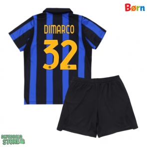 Inter Milan Federico Dimarco #32 Replika Babytøj Hjemmebanesæt Børn 2026-27 Kortærmet (+ Korte bukser)